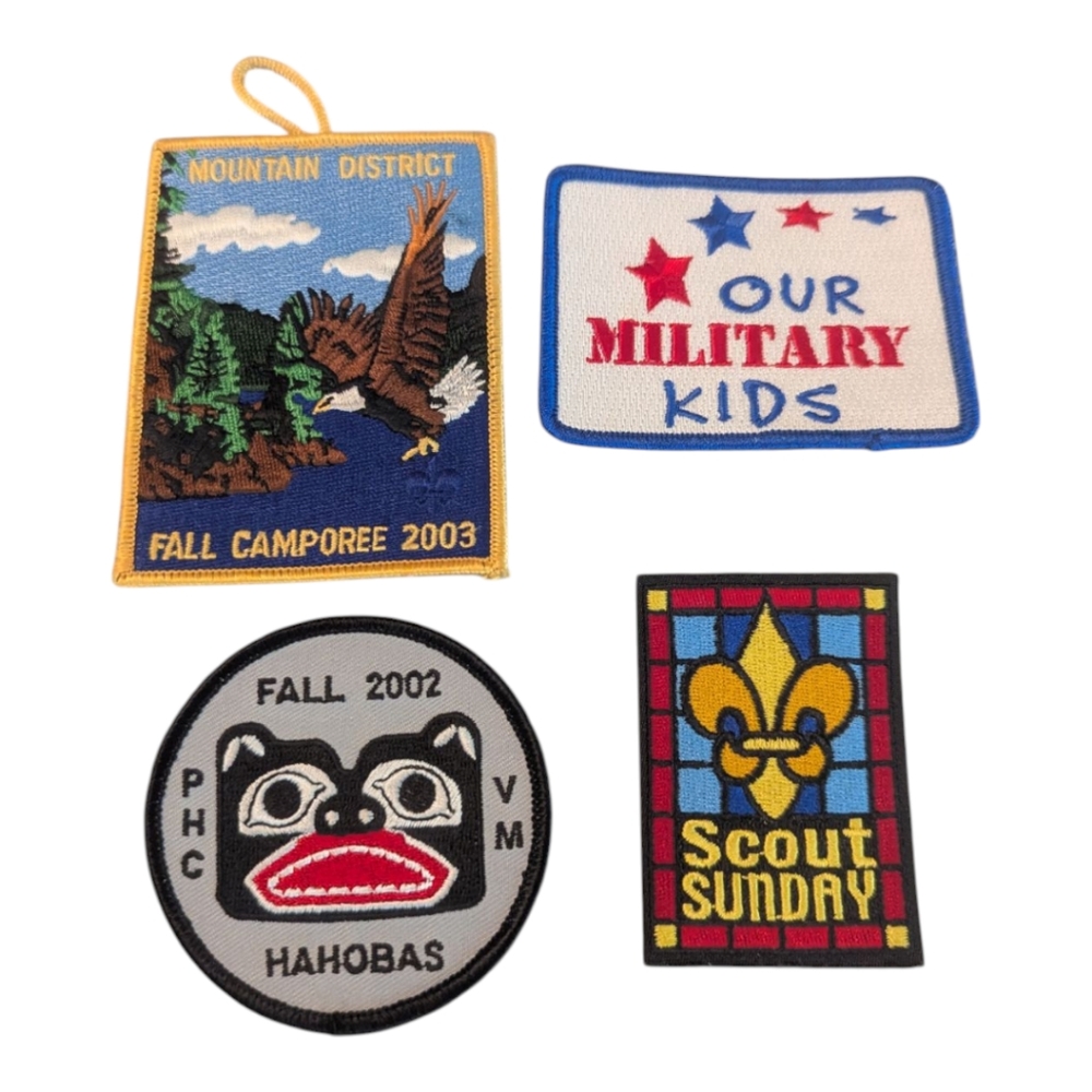 Y2K Boy Scouts Of American 4 Activity Event Patches Badges